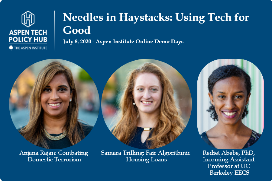 Aspen Tech Policy Hub: Projects on Needles in Haystacks: Using Tech for Good